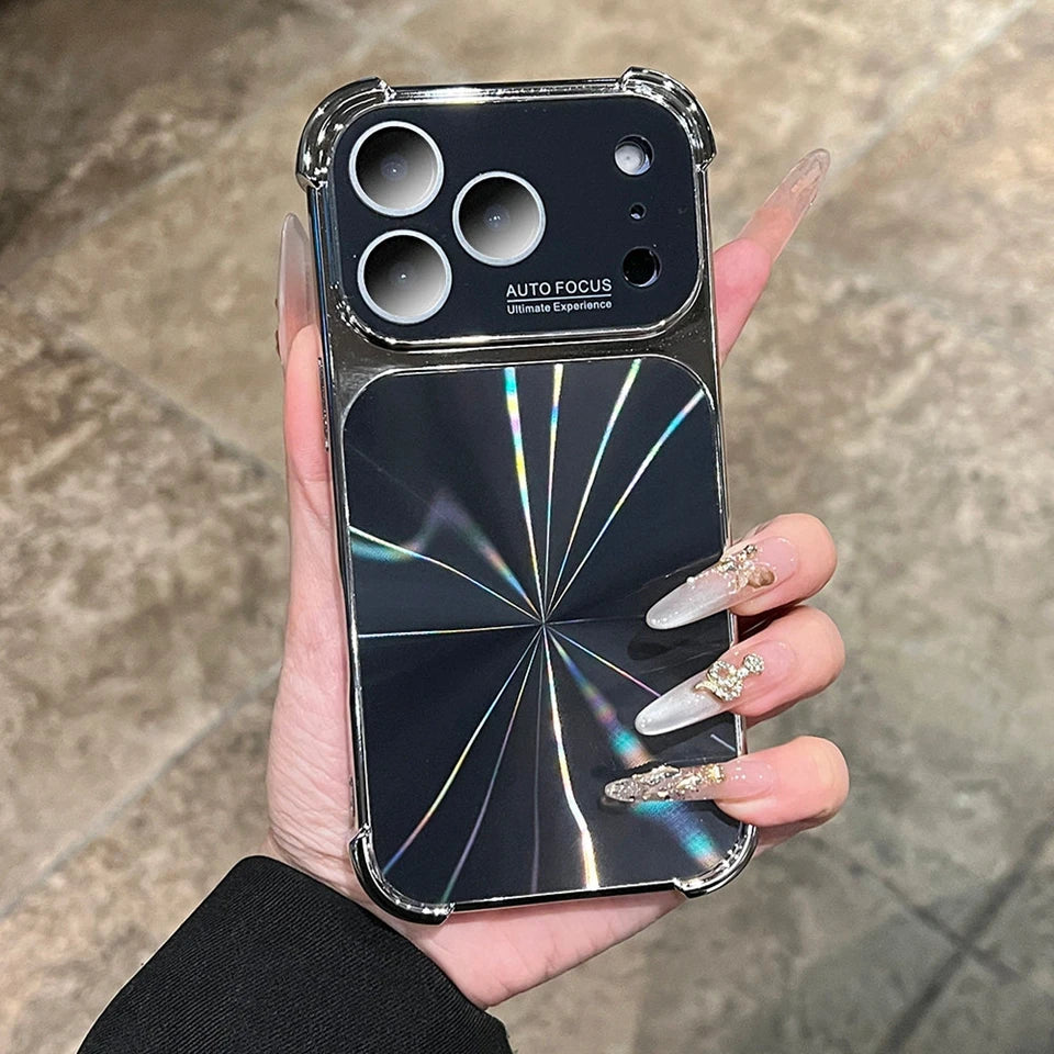 Aurora laser Plating Phone Case For iPhone