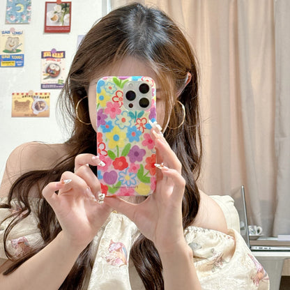 Vivid & Artistic Colorful Doodle Flower Protective Phone Case