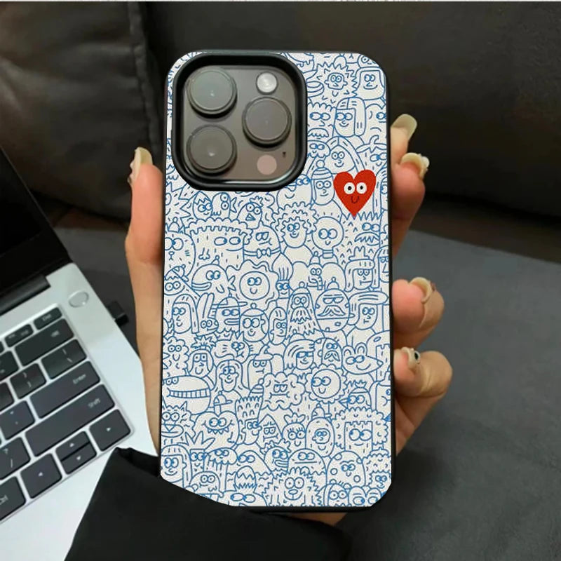 Little Love Cartoon People Phone Case