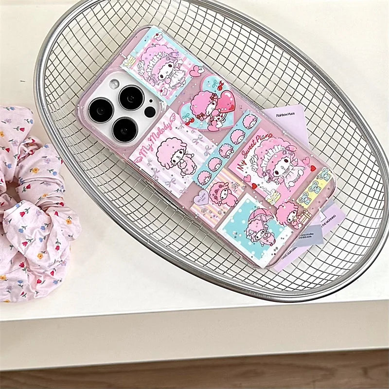 Korean Glitter Cute Sheep Phone Case For iPhone