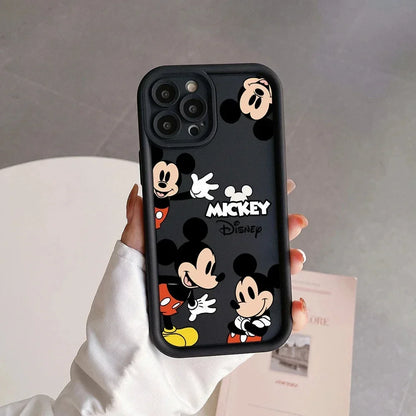 Disney Mickey Minnie Mouse Cute Silicone Phone Case For iPhone