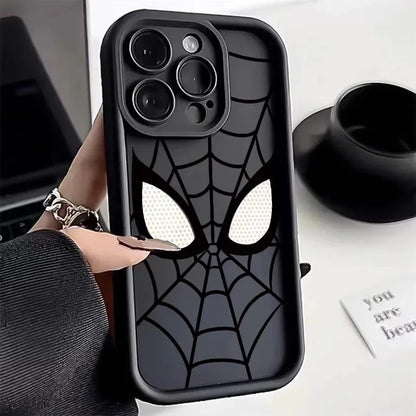 Cool Spider Man Plain Multistep TPU Soft Phone Case For iPhone