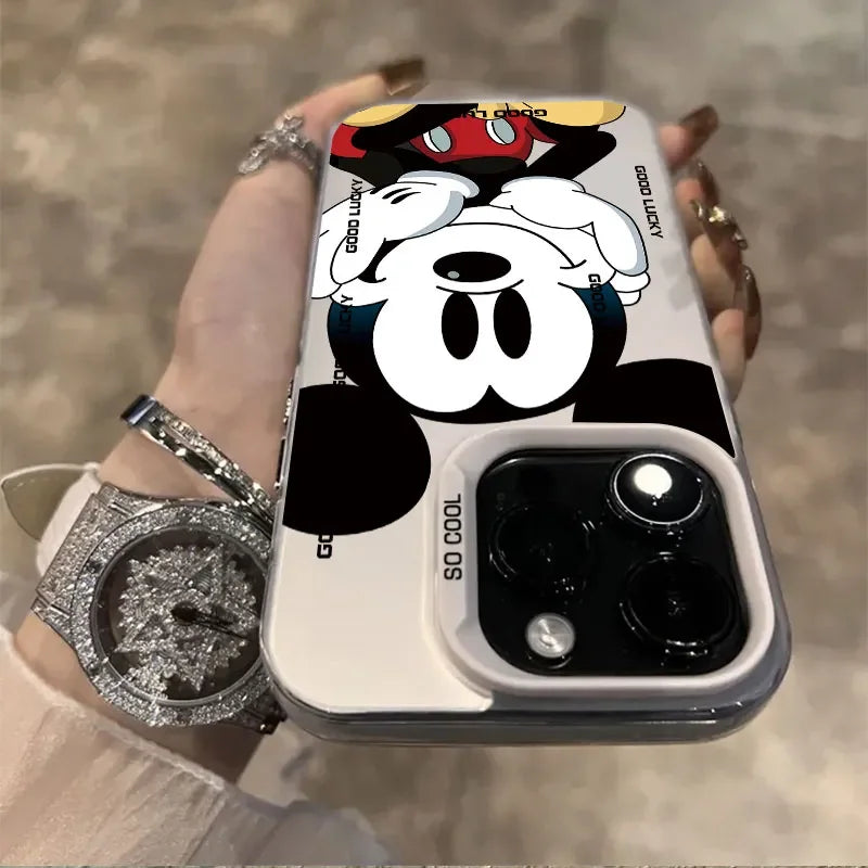 Disneys Mickey Minnie Mouse Cute Smile Phone Case For iPhone