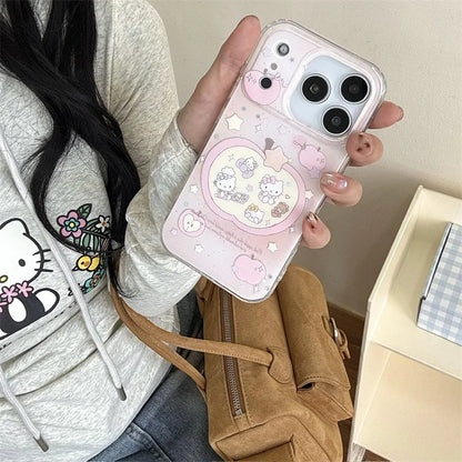 Korean Cute Pink Hellokitty Phone Case For iPhone