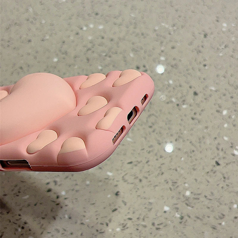 Love Heart Stand Holder Decompression Phone Case