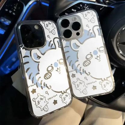 Anime Chiikawa Momonga Transparent Magnetic Shell For iPhone