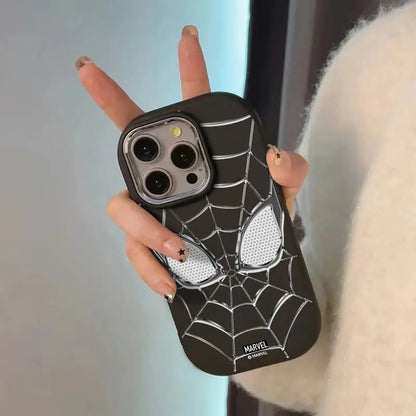 Marvel Spider Man Silver Spider Web Phone Case For iphone