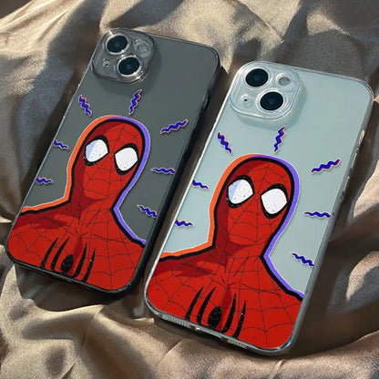 Marvel Spider Man Fun Cartoon Phone Case For iPhone