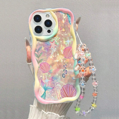 Colored Gradation Scallops Pattern Phone Case For iPhone