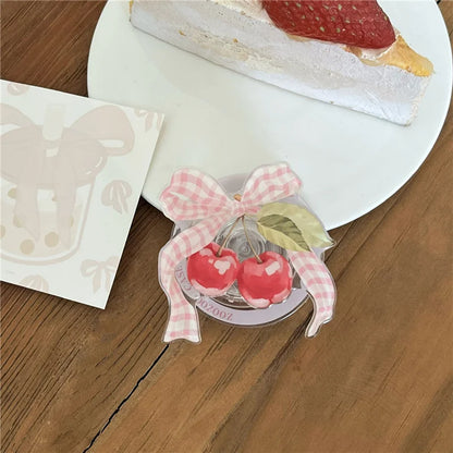 Cute Bow Cherry Magnetic Phone Case