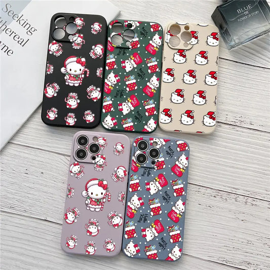 Merry Hello Kittys Christmas Phone Case For iPhone