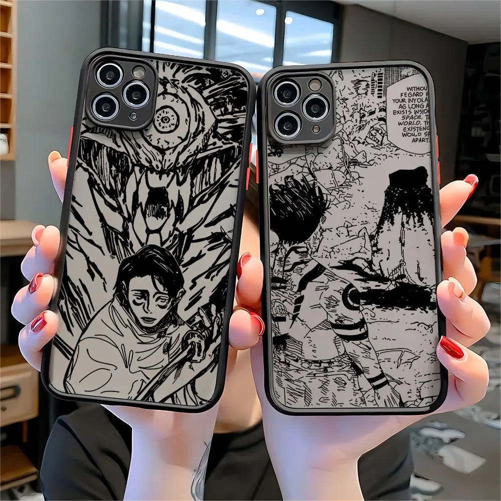 Anime Black Jujutsu Kaisens Phone Case iPhone