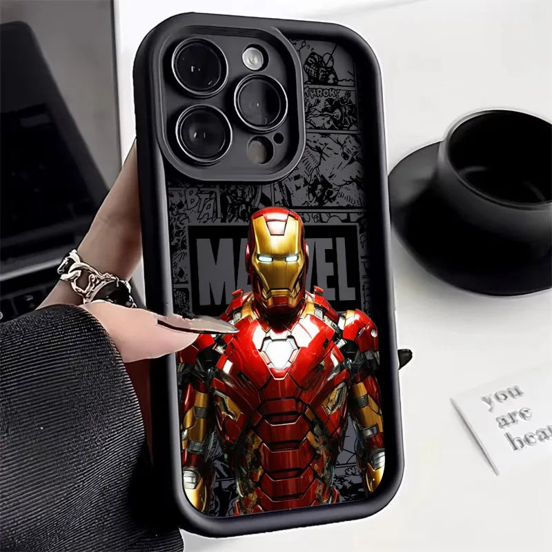 Marvel Ironman Spiderman Phone Case For iPhone