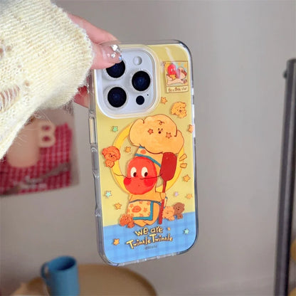 Kawaii Cartoon Star Magnetic Phone Case For iPhone