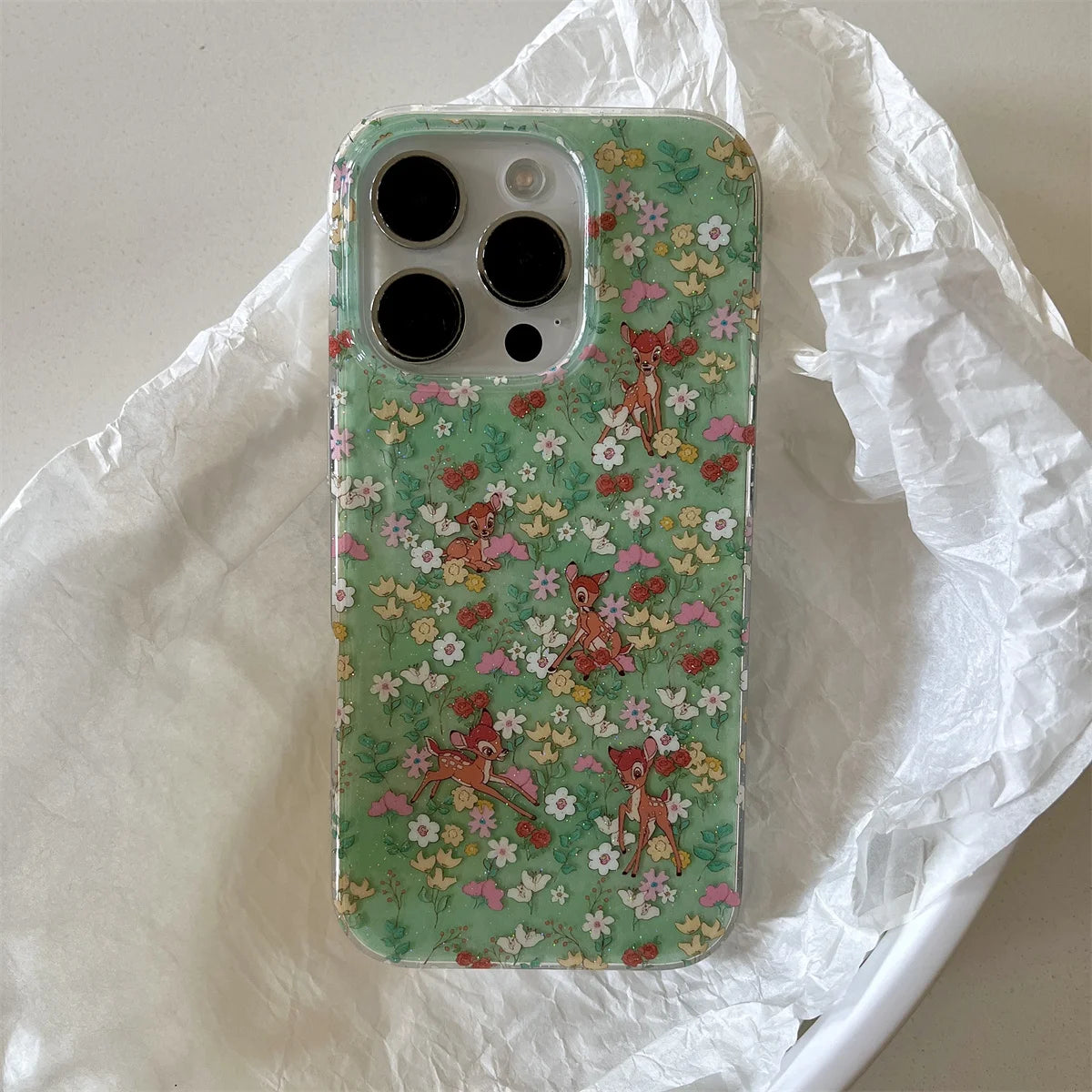 Vintage Oil Painting Animal Picnic Garden Electroplated Chic Phone Case