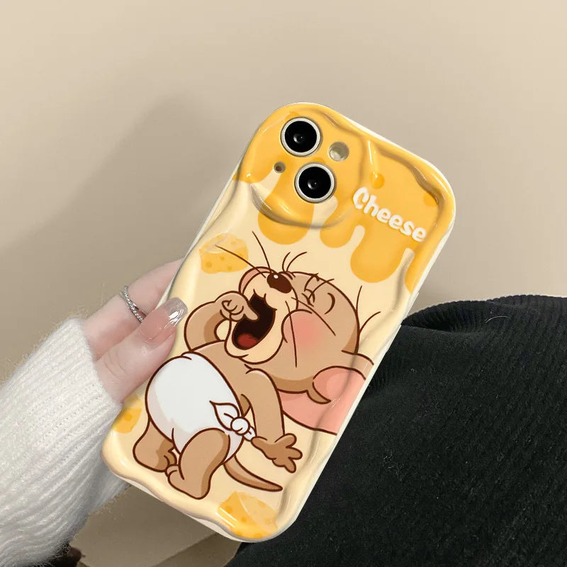Cartoon Cheese Mouse  17 Pro Max Phone Case iPhone