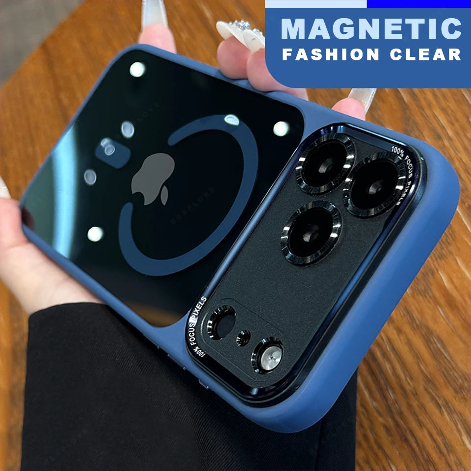 Clear Magnetic Phone Case For iPhone