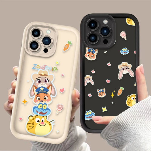 Disney Zootopia Judy Nick Police Phone Case For iPhone