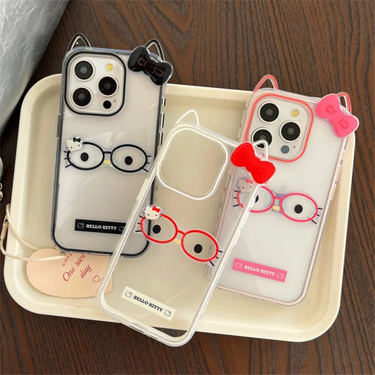 Fashion Cartoon Cat Ears Hello Kitty Phone Case