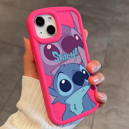 Stitch Love Big Eye Cute Phone Case For iPhone