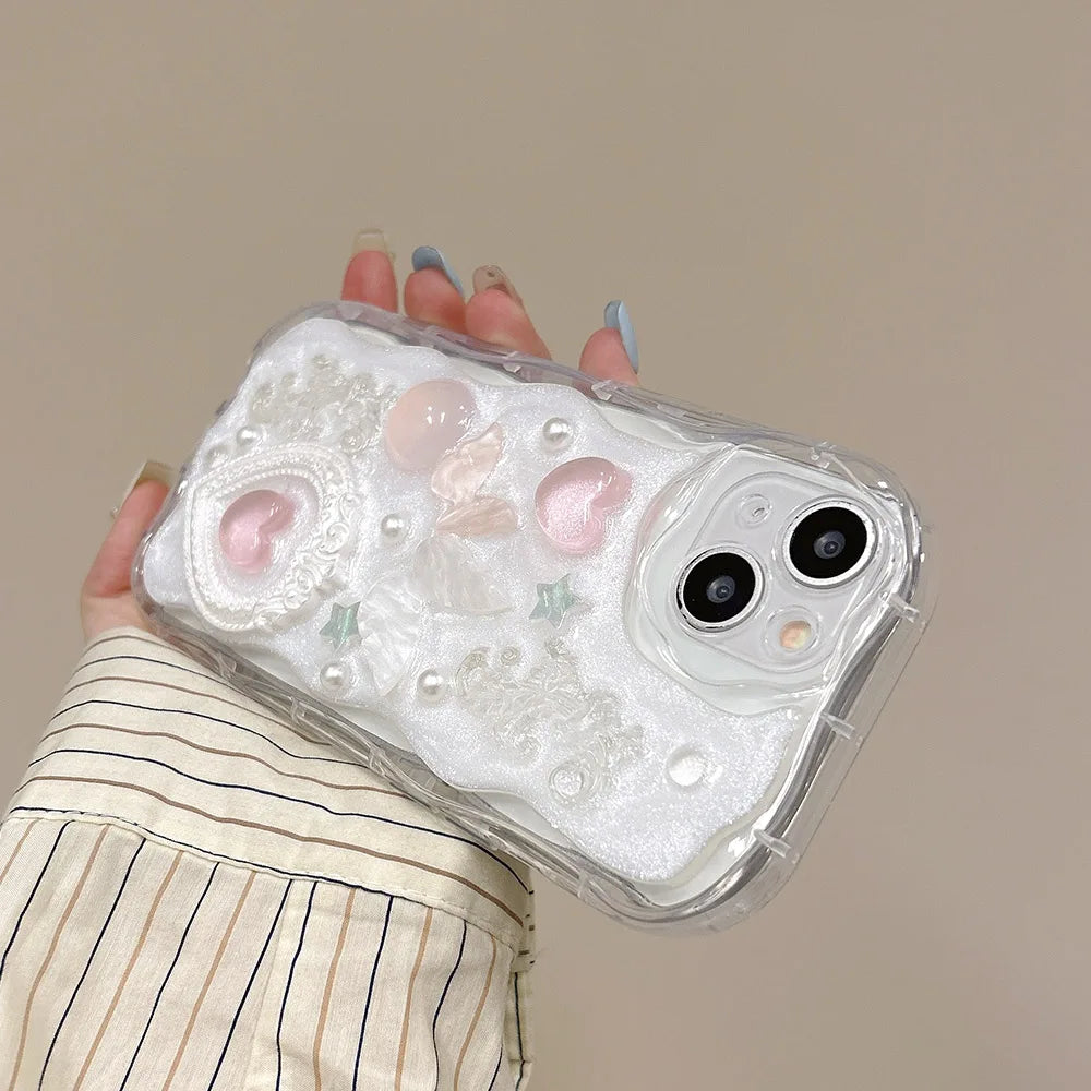 Silve 3D Butterfly Cartoon Heart Phone Case