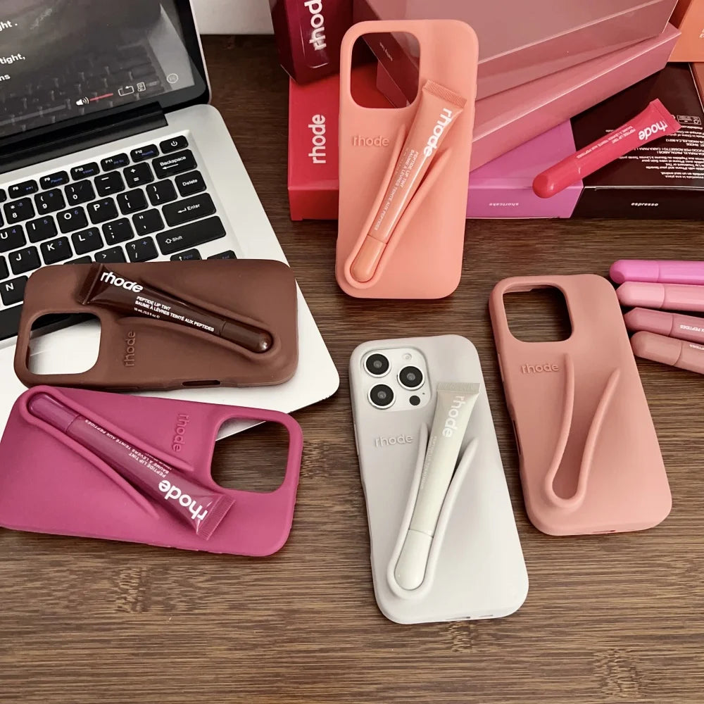 Rhode Phone Case Lip Case Rhode Soft Silicone Phone Case With Box