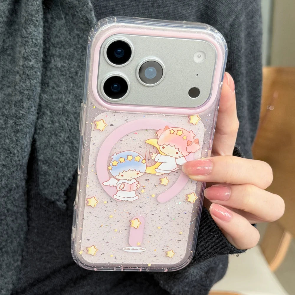 Cute Cartoon Kitty My Melody Cute Kuromi Pudding Dog Phone Case For iPhone