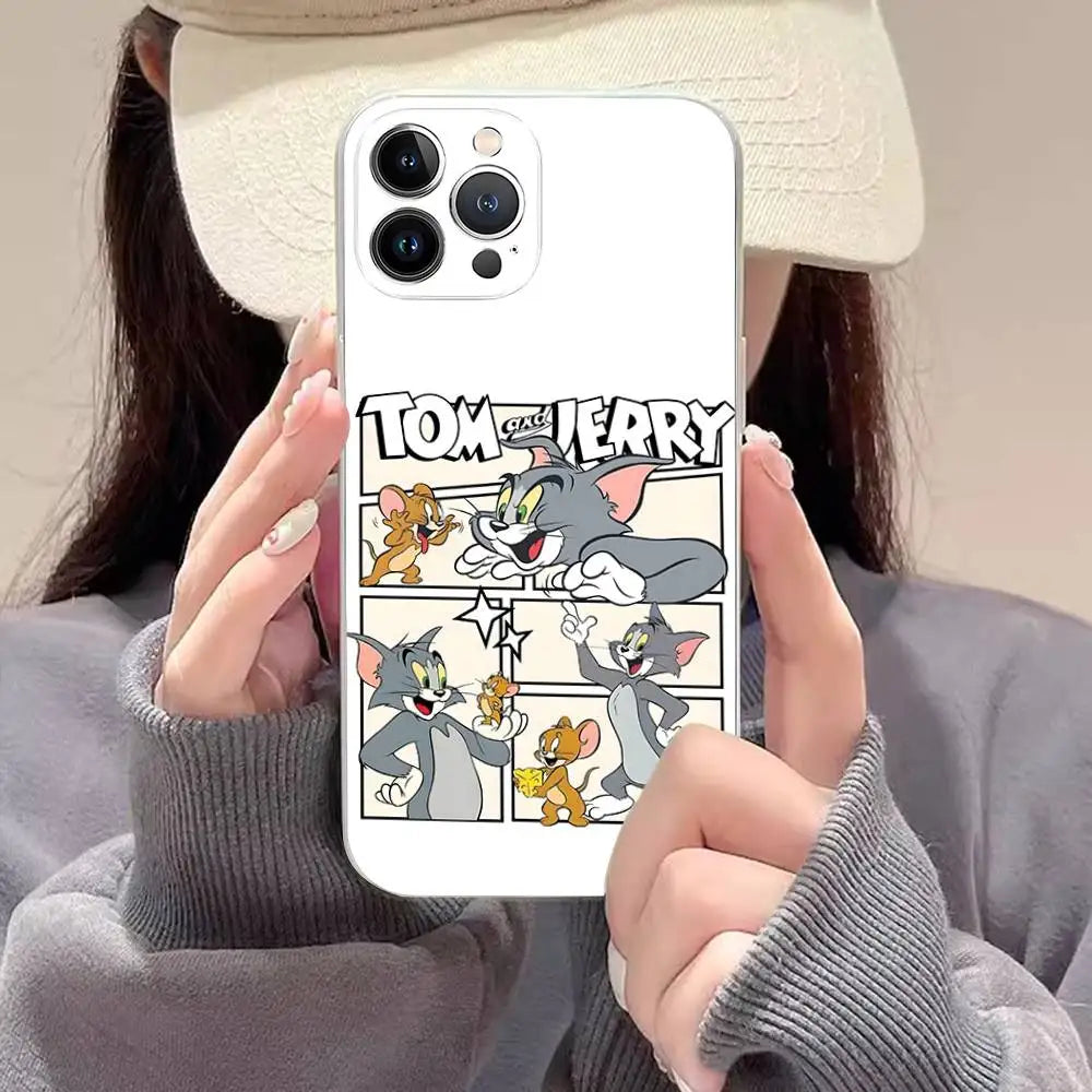 Lovely Cartoon For TomsJerrys Phone Case For iPhone