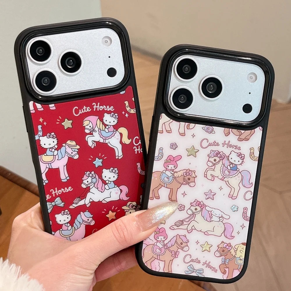 Luxury Cute Little Pegasus Kitty Cat Gilding Craft Hot Sale Phone Case For iPhone