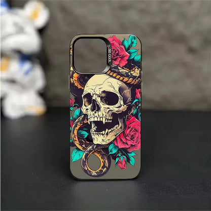 Luxury Skull Rose Cartoon Phone Case