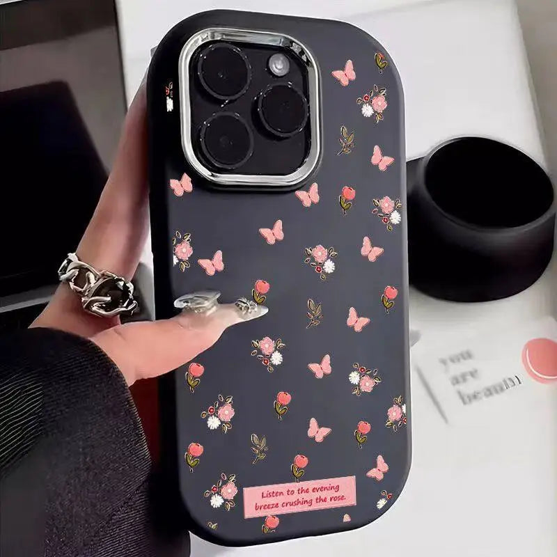 Butterfly Flower Phone Case For IPhone