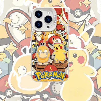 Cute Pikachu Psyduck Phone Case For iPhone