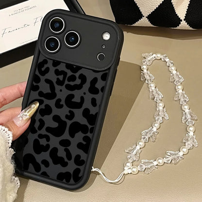 Fashion Black Leopard Print Phone Case For iPhone