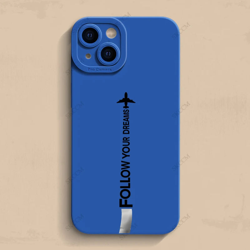 Stylish Airplane Graphic Phone Case For iPhone