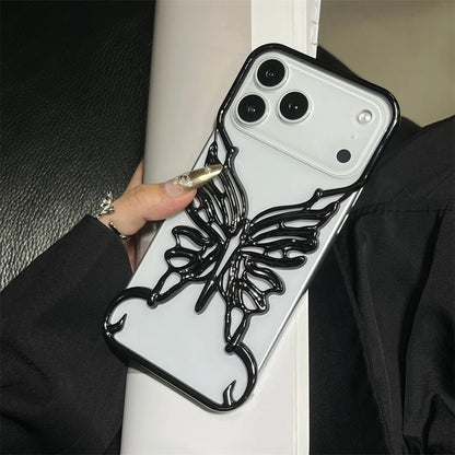 Plating Hollow Butterfly Pattern Case For iPhone