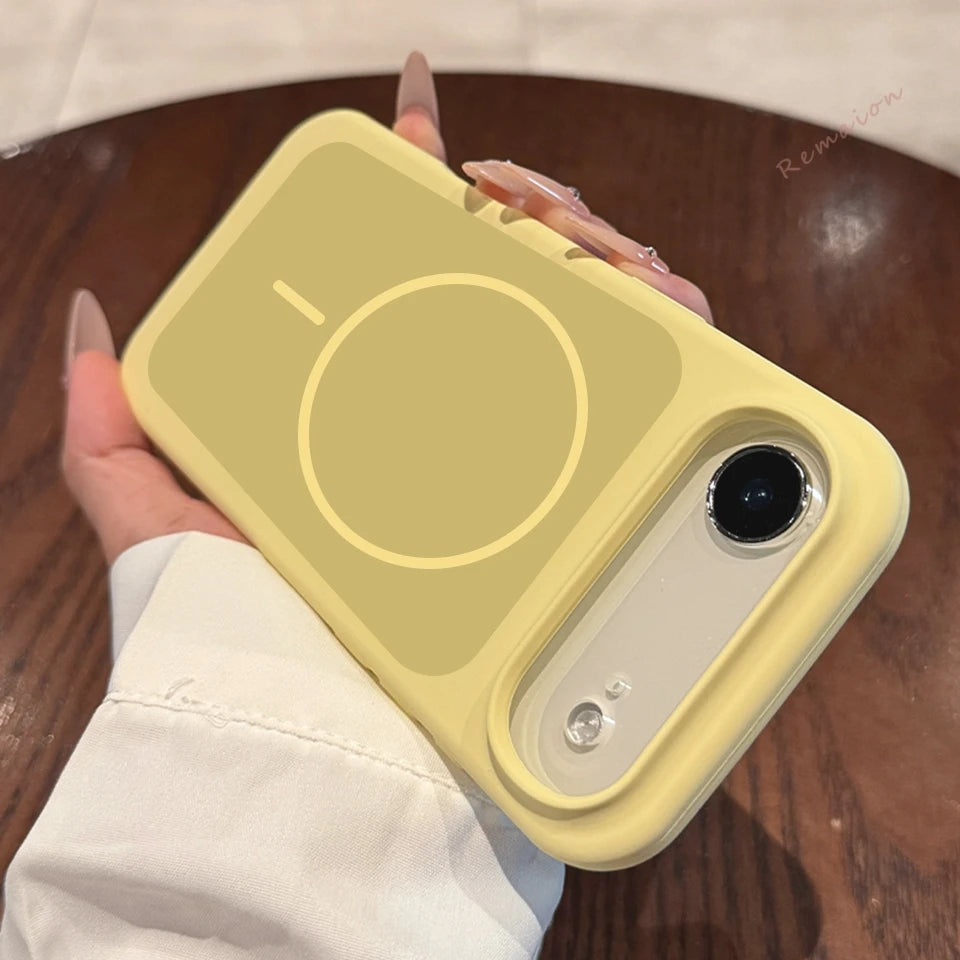 Magnetic Liquid Silicone Phone Case For iPhone