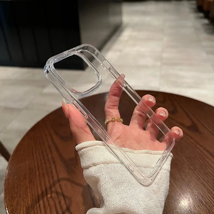 Transparent Shockproof Hard Acrylic Case For iPhone