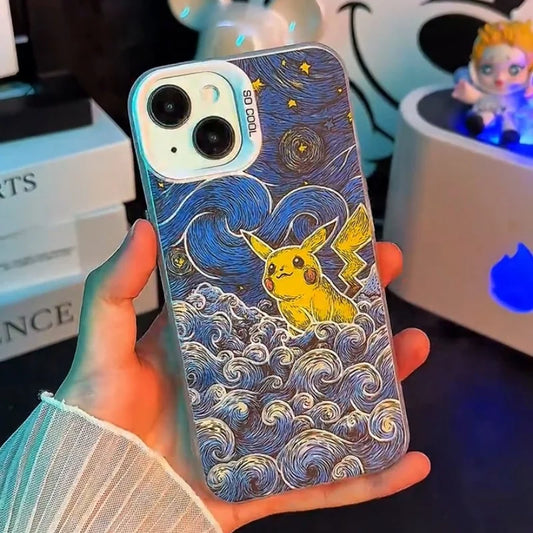Cute thundercloud Pikachus Phone Case For iPhone