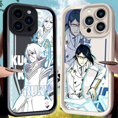 Bleach Anime Character Kuchiki Rukia Ishida Uryuu Case For iPhone