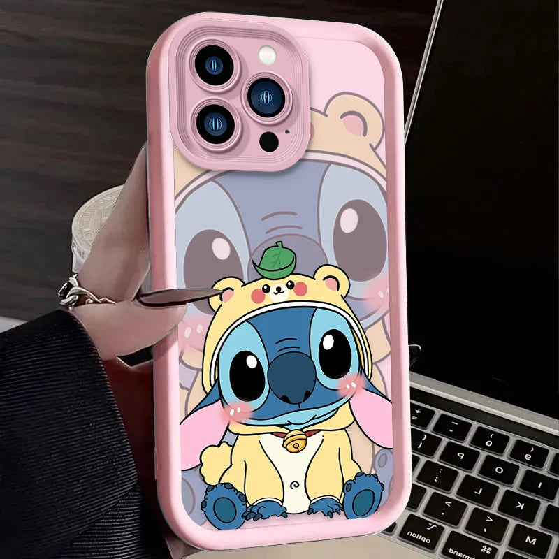 Cute Playful Stitch Phone Case For iPhone