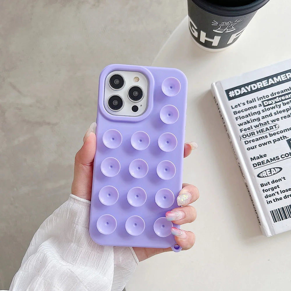 Suction Cup Soft Silicone Phone Case