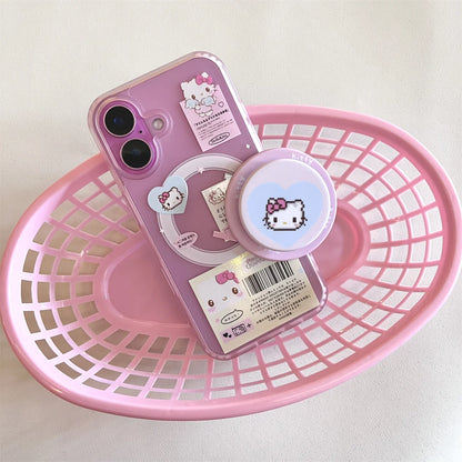 Cute Magnetic Shell Stand Phone Case