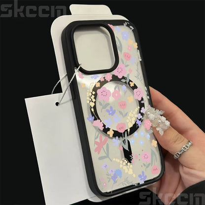 Cute Flower Pattern Phone Case For iPhone