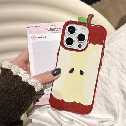 Glitter Cute 3D Red Apple Core Phone Case