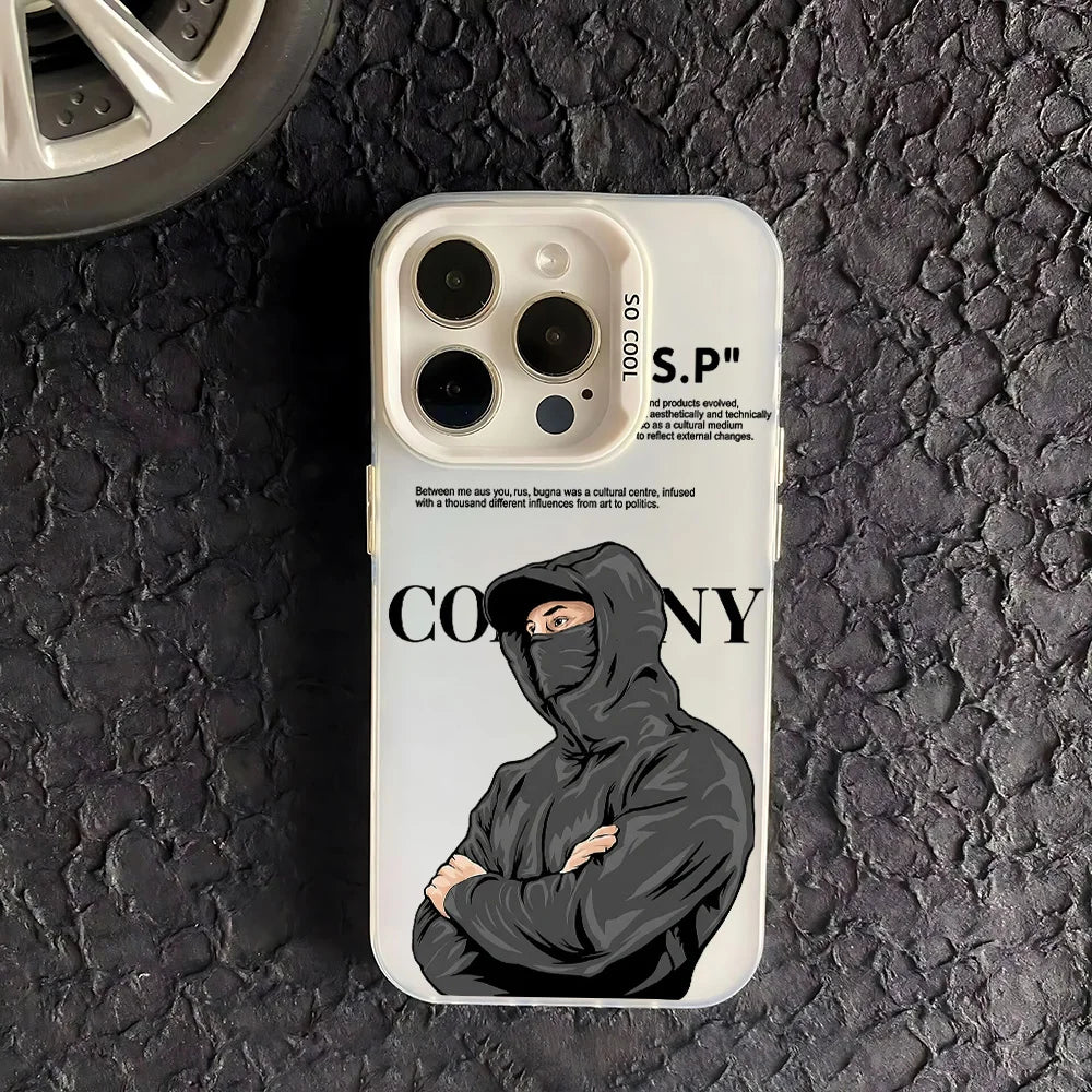 Washable Shockproof CP Puals Frosted Case For iPhone