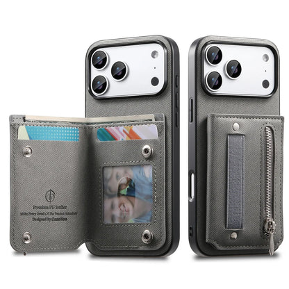 Wrist Strap Flip Rfid Wallet with Card Holder Phone Case  For iPhone