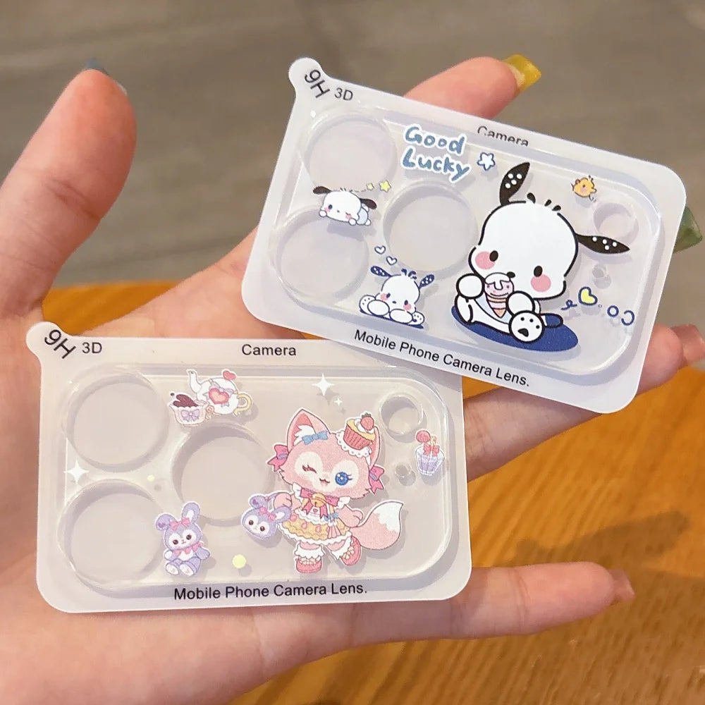 Cute Cartoon Camera Protector Lens Film For iPhone