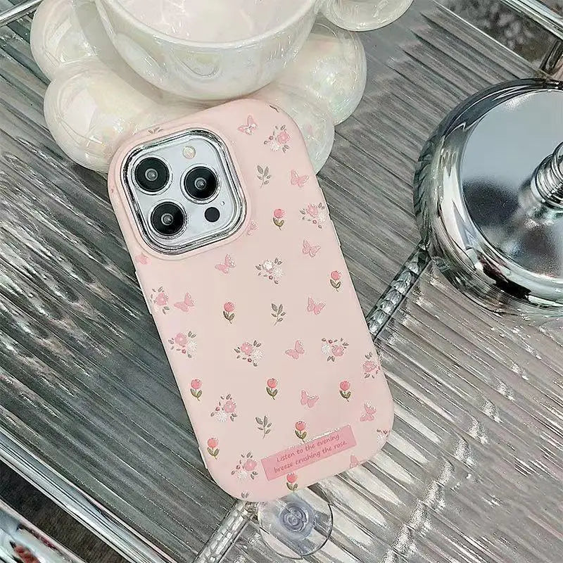 Butterfly Flower Phone Case For IPhone