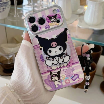 Magnetic Holder Magsafe Wireless Charge Cute Sanrio Melody Kuromi Phone Case For iPhone