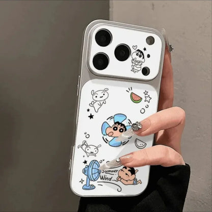 Crayon Shin-Chan Electric Fan Phone Case For iPhone